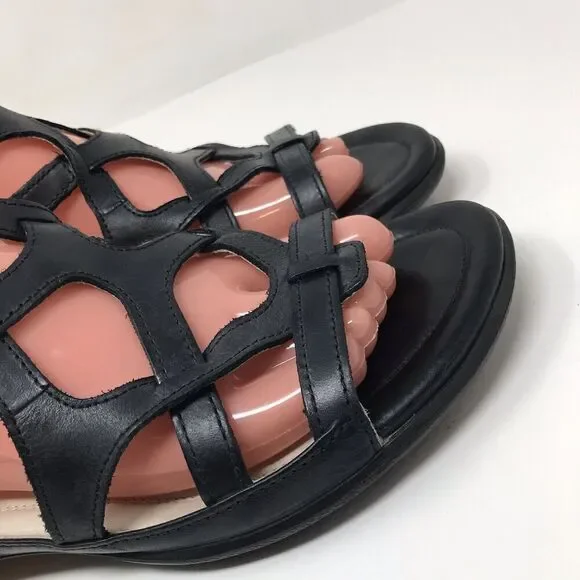 Ecco Black Gladiator Sandals - Picture 3 of 14